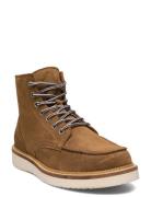 Slhteo New Suede Moc-Toe Boot B Selected Homme Brown