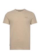 Essential Logo Emb Tee Superdry Beige