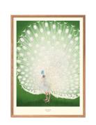 Peacock-1 Poster & Frame Green