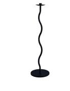 Curved Candleholder 75Cm Cooee Design Black