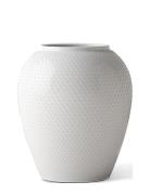 Rhombe Vase H16.5 Hvid Porcelæn Lyngby Porcelæn White