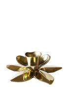 Flower Art Deco Candlestick Kunstindustrien Gold