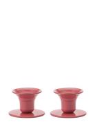 The Bell Candlestick - 2 Pack Kunstindustrien Pink