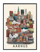 Aarhus Small Poster Martin Schwartz Patterned