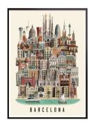 Barcelona Small Poster Martin Schwartz Patterned