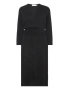 Rodalenaiw Rib-Waist Dress InWear Black