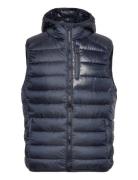 Hooded Full Zip Vest Champion Navy