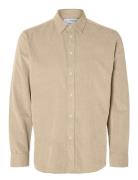 Slhregowen-Cord Shirt Ls Noos Selected Homme Cream