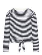 Vmsillealma Ls Knot Top Jrs Girl Vero Moda Girl Navy