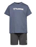 Hmlnovet Shorts Set Hummel Blue