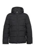 Puffer Jacket With Hood Tom Tailor Black