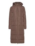 Onlanna X Long Hood Puffer Coat Otw ONLY Brown