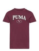 Puma Squad Graphic Tee G PUMA Burgundy