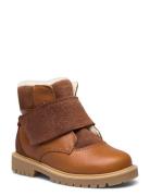 Sigge Print Velcro Boot Wheat Brown