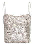 Top Sienna Sequins Lindex Beige