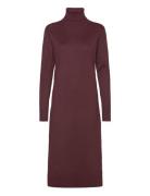 Milasz Roll Neck Long Dress Saint Tropez Burgundy