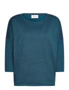 A2561, Milasz R-Neck Pullover Saint Tropez Blue