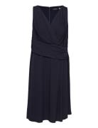 Str Matte Jersey-Dress Lauren Women Navy