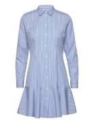 Striped Cotton Broadcloth Shirtdress Lauren Ralph Lauren Blue