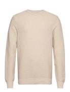 Oliver Recycled O-Neck Knit Clean Cut Copenhagen Cream