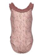 Swimsuit Recycled Aop Mikk-line Pink