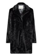 Fake Fur Coat Tom Tailor Black