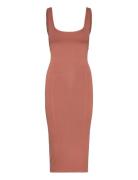 Sensual Knitted Bodycon Dress Calvin Klein Brown