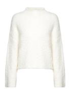 Msjosette High Neck Cropped Knit Pu Minus White