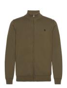 Williams River Cotton Yd Full Zip Sweater Dark Olive Timberland Khaki