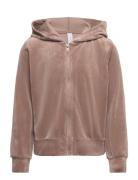 Vmvelvet Ls Zip Hoodie Jrs Girl Vero Moda Girl Beige