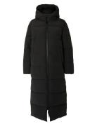 Slfjanina Long Puffer Coat Selected Femme Black