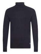 Jjpannel Knit Roll Neck Aw23 Jack & J S Navy