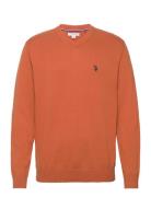 Uspa V-Neck Knit Cosmo Men U.S. Polo Assn. Brown