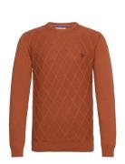 Uspa Cableknit Ck Clive Men U.S. Polo Assn. Brown