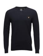 Cotton Merino V Neck Jumper Lyle & Scott Navy