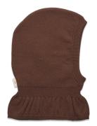 Knitted Cotton Balaclava W. Lining Copenhagen Colors Brown
