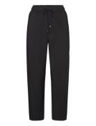 Flowy Straight-Fit Trousers With Bow Mango Black