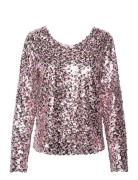 Sequin Blouse A-View Pink