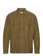 Light Twill Overshirt GANT Khaki