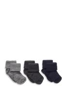 Wool Rib Baby Socks - 3-Pack Mp Denmark Patterned