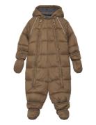Puff Baby Suit W Acc Rec. Mikk-line Khaki