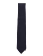 Solid Navy Cotton Tie AN IVY Navy