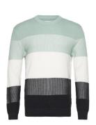 Structured Colorblock Knit Tom Tailor Green