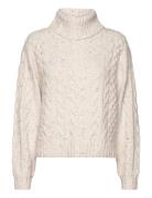 Knit Roll-Neck Pullover Tom Tailor Cream