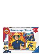 Fireman Sam Call Sam In Danger 3X49P Ravensburger Patterned