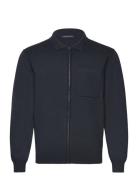 Milano Knitted Zip Through French Connection Navy