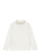 Turtleneck Long-Sleeved T-Shirt Mango White