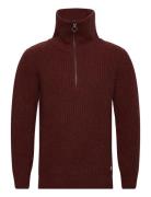 Sweater Zip-Up Collar Héritage Armor Lux Burgundy