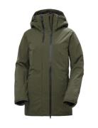 W Nora Long Insulated Jacket Helly Hansen Green