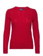 Cable-Knit Wool-Cashmere Sweater Polo Ralph Lauren Red